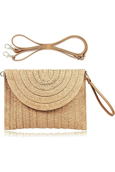 Arabest Straw Clutch Handbag Summer Beach Straw Purse for Women woven Envelop...