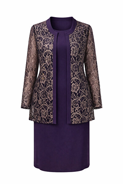 Class Dantel Ceketli Elbiseli Takım