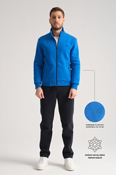 Shooter Sportswear Sax Deluxe Winter Men's Tracksuit Set with Stitching Detai...