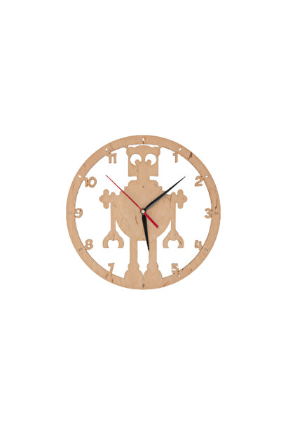 Amco Roboclock wooden wall clock 30 x 30 x 2.5 cm