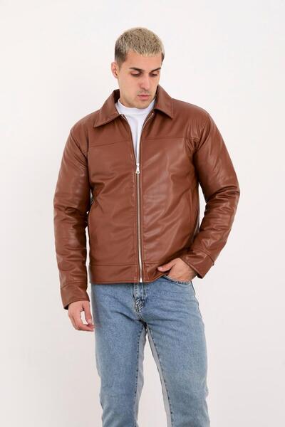 Rocqerx X-2039 Palton din piele matlasată cu fermoar