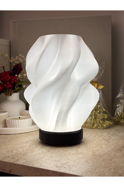 Polyform AURA - USB LED,li Premium Tasarım Dekoratif Abajur