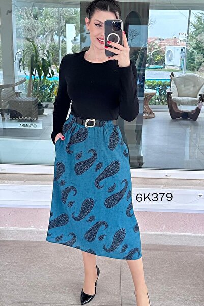 İnce Topuk Steel Knitted Top and Satin Bottom Dress 6K379