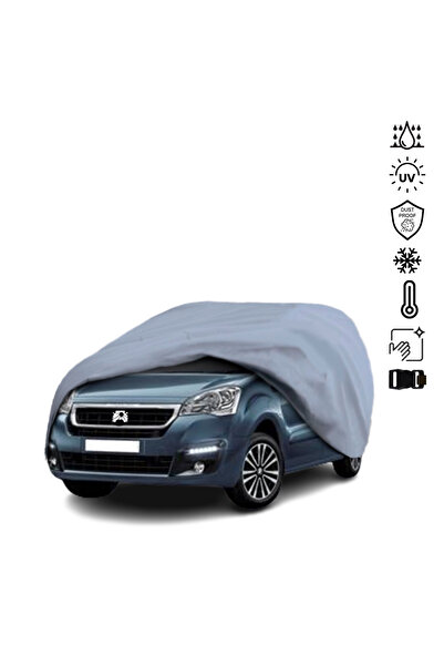 ULTRASHOP Peugeot Partner Tepee (2008 – 2018) Su Geçirmez Araba Brandası Dış ...