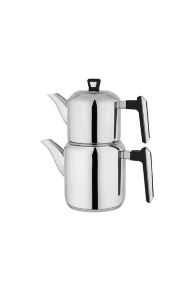 Schafer Tealine Steel Teapot Set 4 Pieces-Black