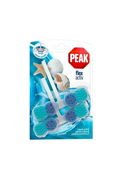 Peak WC Set of 5 x 2 Flex Activ Air Fresheners, Ocean, 48 g