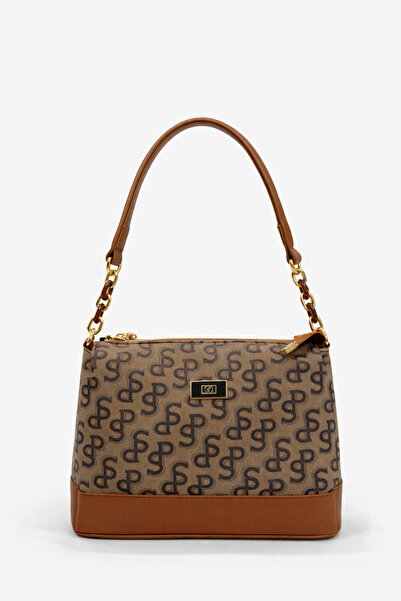 louisiana polo Silver Polo Women's Bag Checkered Plaid Beige Tan 910