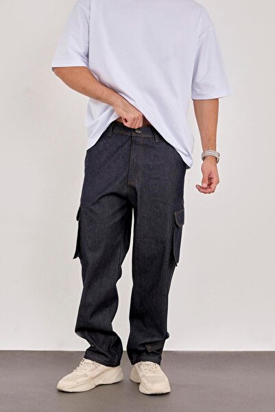 Rocqerx X-1007 Τζιν παντελόνι με λεπτομέρεια στις τσέπες