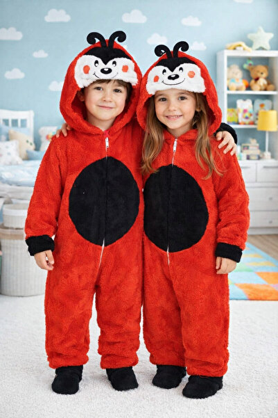 Bilge Trend Salopetă cu glugă pentru fete și băieți, din pluș Welsoft, brodat...