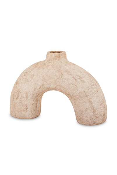 DecoDepot Decorative vase, cream, 25x36.5x10.5 cm