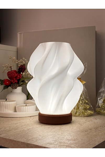 Polyform AURA - USB LED,li Premium Tasarım Dekoratif Abajur