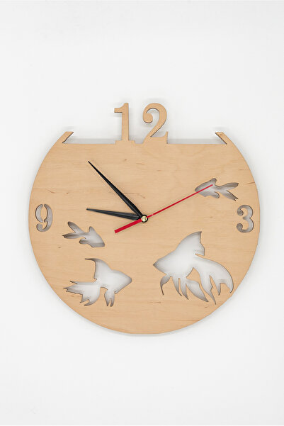 Amco Wooden clock FishClock 30 x 30 x 2.5 cm
