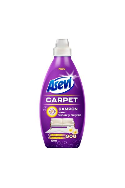ASEVI Set of 3 x Carpet and Upholstery Shampoo, Carpet, 720 ml