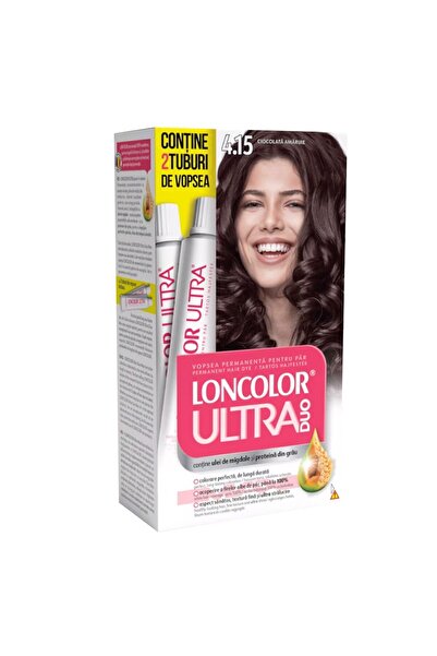 Loncolor Ultra Set 2 x Max Permanent Hair Dye 4.15 Dark Chocolate