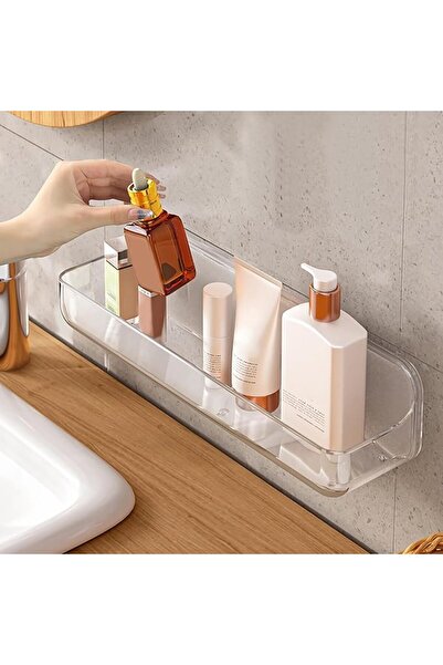 Arabest Wall Mounted Shower Caddy, Clear Acrylic Shelf, 12.4" x 3.42" x 3.26"...