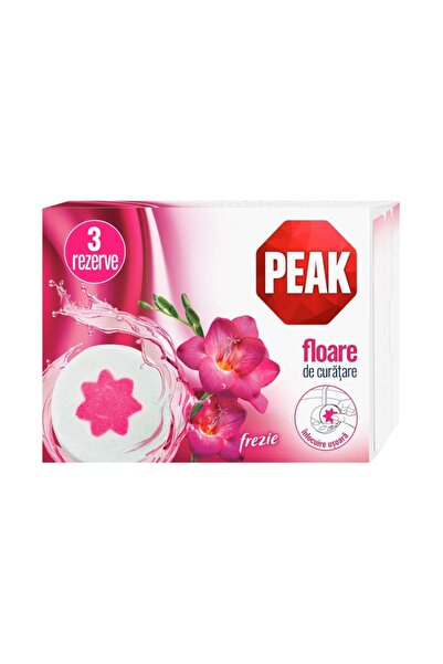 Peak WC Set of 4 x 3 Refills Flower Cleanser, Freesia, 45 g