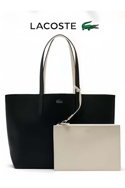 Generac Women's Double sided Two tone Large Capacity Handbag Black/White