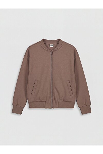 LC Waikiki LCW Kids College Djevojačka majica sa mekim dodirom i rajsferšlusom