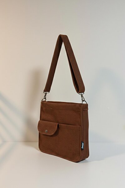 Bagg Модел Move Кафява кадифена чанта