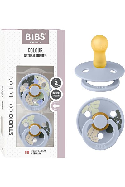 Bibs عبوة ستوديو كلر من قطعتين، لون زهرة الصباح، لاتكس، مقاس 2، مزيج أزرق ترابي