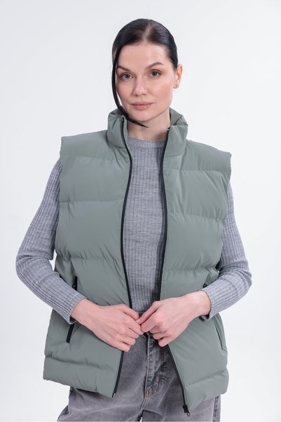 Firststops Women's Mint Green Nova Fabric Inflatable Vest