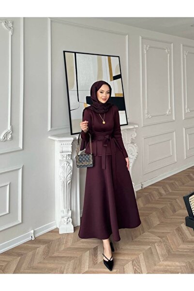 TrendParis Tie-Up Modern Cut Scuba Skirt Suit