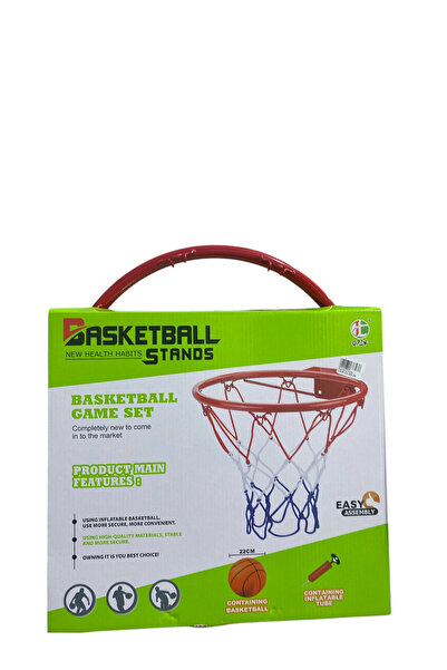 Toybox طوق كرة سلة داخلي معلق على الحائط، مقاس 24 سم، للأطفال من 3 إلى 6 سنوا...