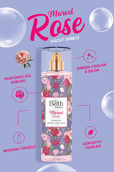 THE BATH FACTORY Marvel Rose Vücut Spreyi 200 ML