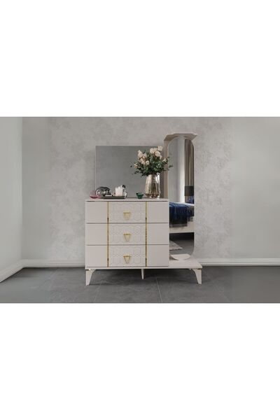 Doressa Home Santa Beige Boy Aynalı Şifonyer