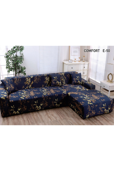 ANATOLIATEKSTILE Elastic Corner Sofa Cover M+L, L(180*230)+M(145*200) with el...