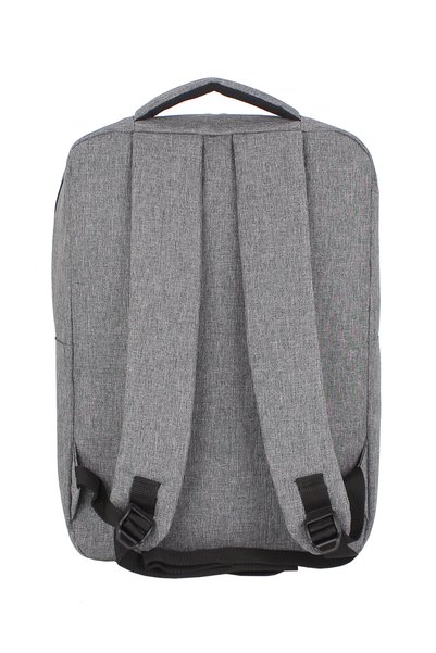 Dada Unisex Gray Backpack School Office Business Daily Use 15.6" Inch Waterproof Fabric