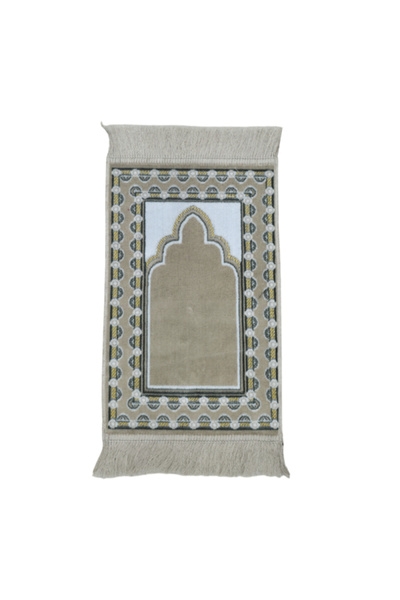 REVE Premium Quality Dotted Border Design Islamic Prayer Mat