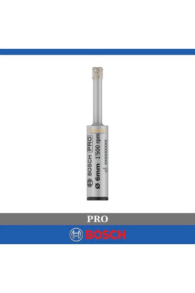 Bosch Pro 6 mm Elmas Sert Seramik ve Fayans Delme Ucu 2608599053