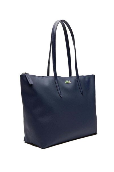 Lacoste Kids حقيبة يد نسائية كبيرة الحجم متعددة الاستخدامات من L12.12 بتصميم عصري مع سحاب، حقيبة كتف، حقيبة كاميرا