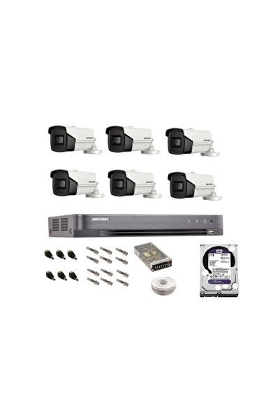 Hikvision Professional Surveillance System with 6 Cameras
