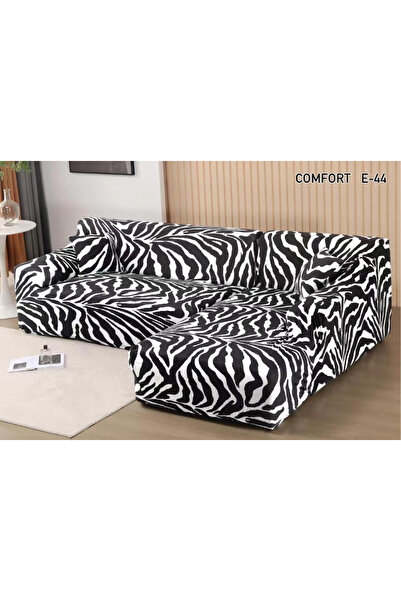 ANATOLIATEKSTILE Husă Canapea Colțar Elastică M+L, L(180*230)+M(145*200) cu e...