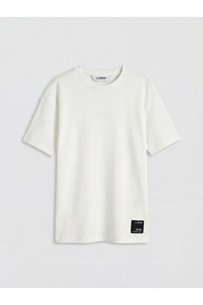 LC Waikiki Lcw Kids Boy's Textured T-Shirt