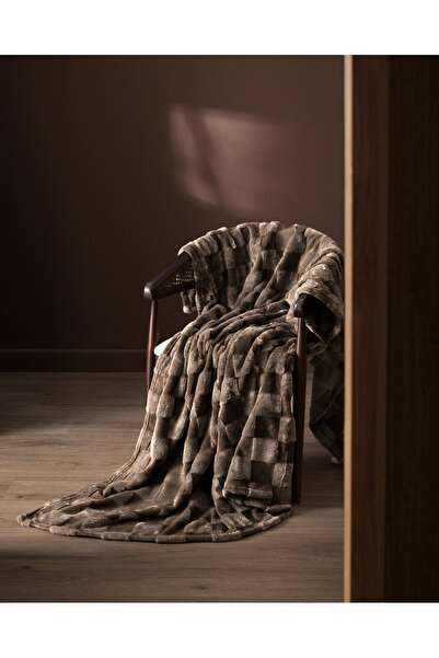 Madame Coco Pătură TV simplă Vaporeux Welsoft - Kaki