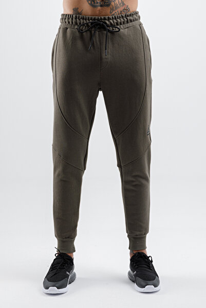 Airlife Fleece Men's Woolen Lightweight Slim Sweatpants Khaki