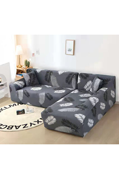 ANATOLIATEKSTILE Husă Canapea Colțar Elastică M+L, L(180*230)+M(145*200) cu e...