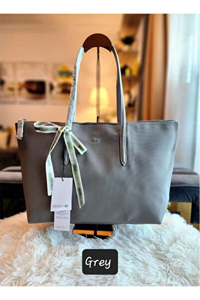 Generic Premium Grey Tote Bag, 45x34x28 cm, Large Capacity Commuter Bag, Hori...