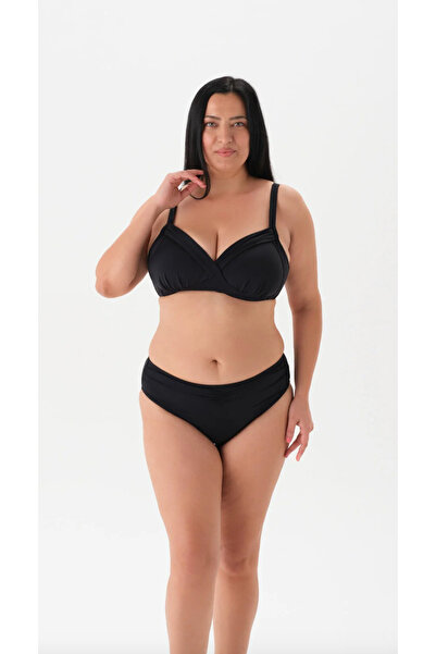 Eros Ексклузивен комплект бикини с подплата и поддръжка за жени, с черен десен