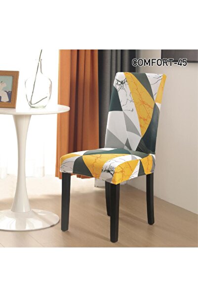 ANATOLIATEKSTILE Set of 6 Elastic Covers, High Back Chair, 90*140, Premium Ma...