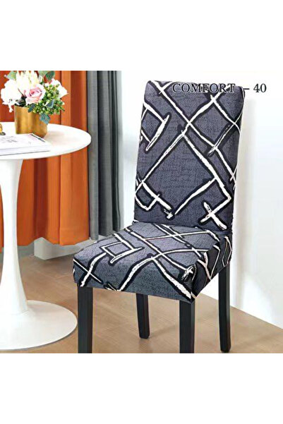 ANATOLIATEKSTILE Set of 6 Elastic Covers, High Back Chair, 90*140, Premium Ma...