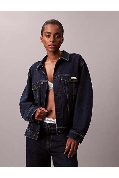 Calvin Klein Kadın Classic Trucker Denim Ceket