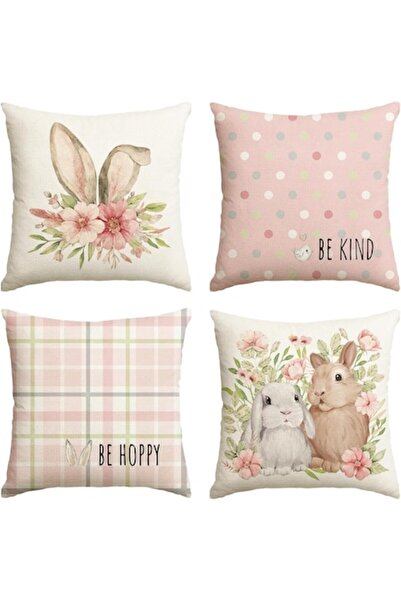 DELPI Decorative Pillowcase Set, Bunny Pattern