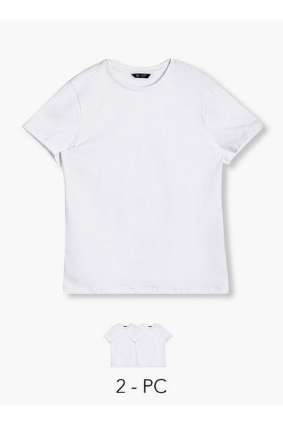 FAV Women Crew Neck Short Sleeve T-shirt - Set of 2