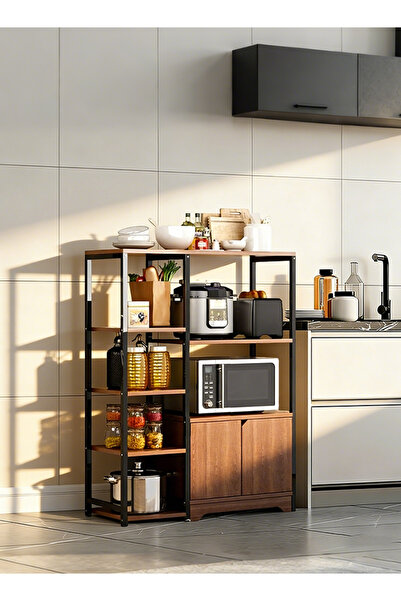 Generic Home storage and storage rack - kitchen shelf - floor-standing multi-...