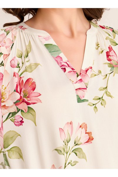 FAV Midi Floral Print Kaftan Night Dress Modal
