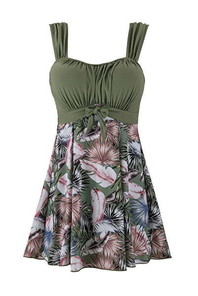 Wantdo Wantdo women's swimsuit, integrated briefs, tummy control, skirt model...